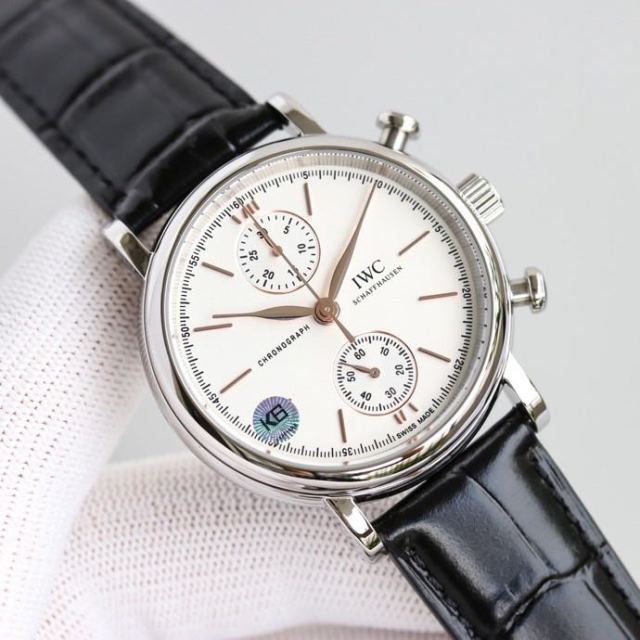 IWC Schaffhausen Watch 7750 Timing Function Movement 39mm Portofino Watch