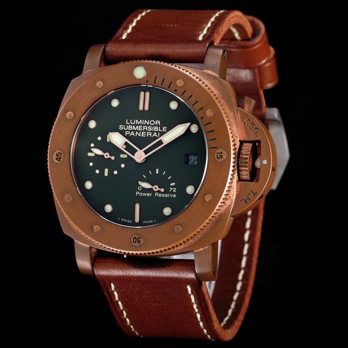 Panerai Watch 5A Quality P9002 Movement Bronze Case 47mm Noob Factory Luminor Watch PAM507