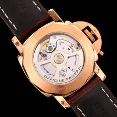 Panerai Watch 5A Quality P9001 Movement Gold Case 44mm Noob Factory Luminor Watch PAM393