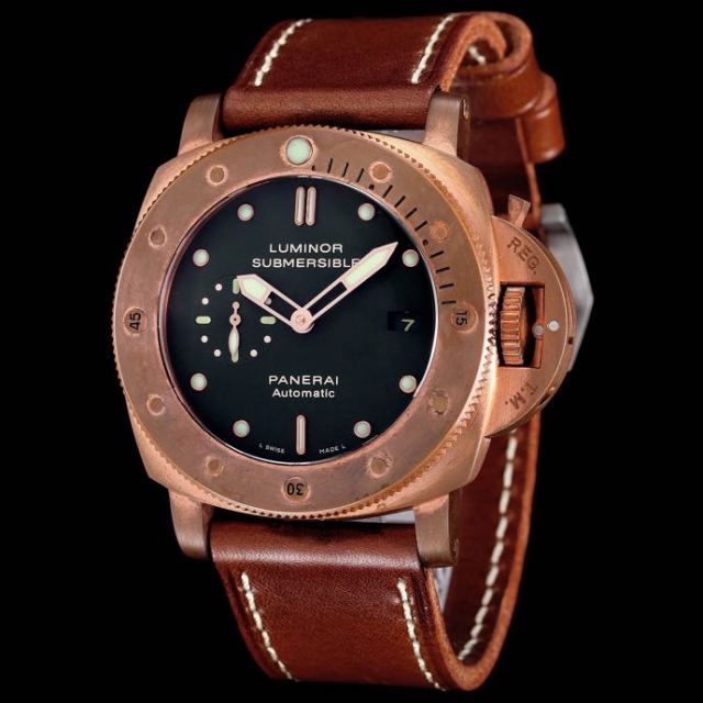 Panerai Watch 5A Quality P9002 Movement Bronze Case 47mm Noob Factory Luminor Watch PAM382