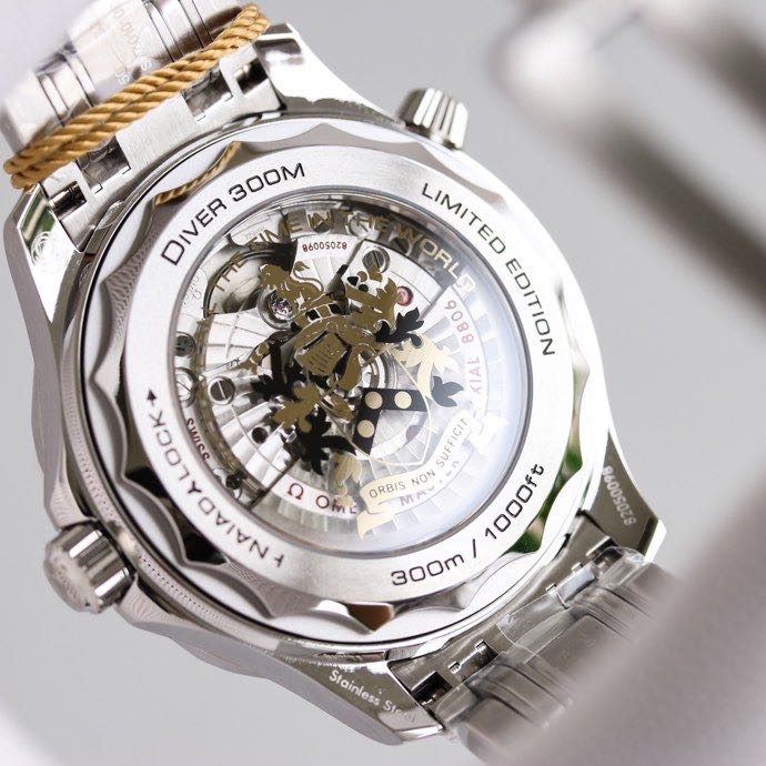Omgea Watch 5A Quality 8806 Movement 43mm Noob Factory Seamaster 300m 007 James Bond Watch