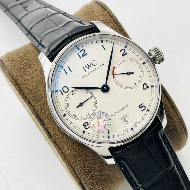 IWC Schaffhausen Watch 7 Days Power Full Function Movement 43mm Portugieser Watch