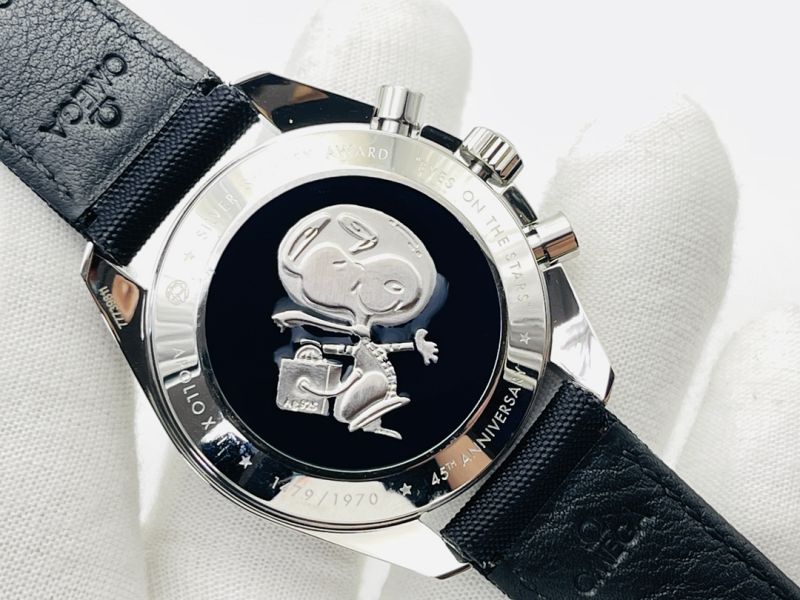 Omega Watch 5A Quality Manual Chain Timing Movement Stainless Steel 42mm Noob Factory Speedmaster Snoopy Watch