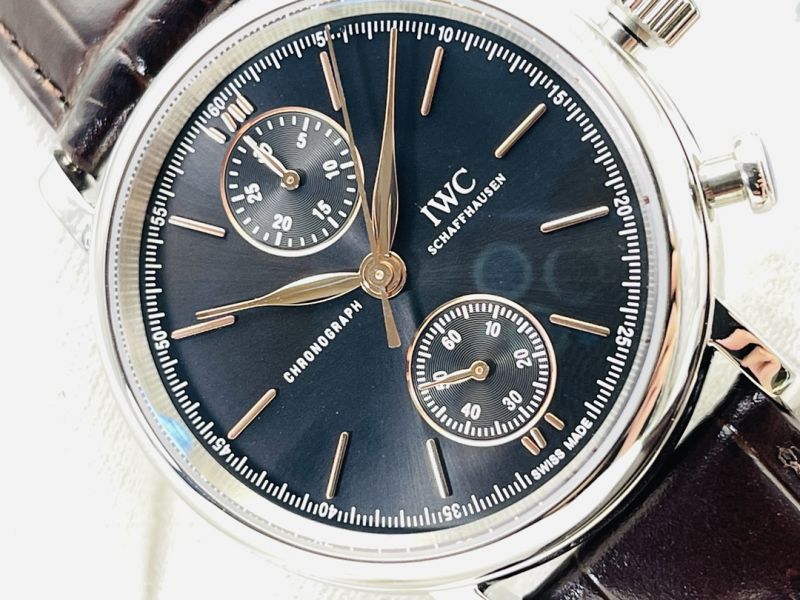 IWC Schaffhausen Watch 7750 Timing Function Movement 39mm Portofino Watch