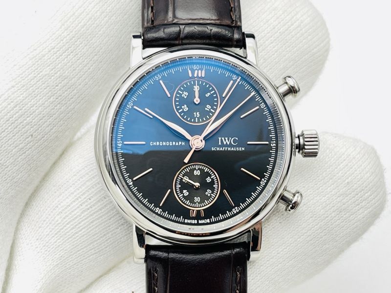 IWC Schaffhausen Watch 7750 Timing Function Movement 39mm Portofino Watch