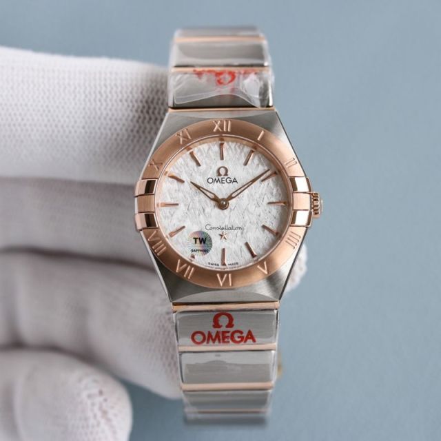 Omega Watch 5A Quality Quartz Ronda Movement 316L Steel 28mm Constellation Lady Watch