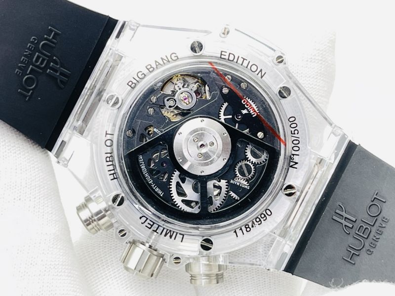 Hublot Watch 5A Quality HUB1240 Timing Movement Transparent case 45mm Noob Factory Big Bang Watch