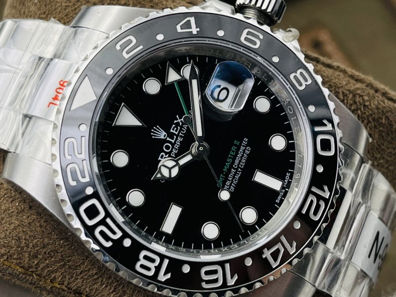 Rolex Watch 5A Quality ETA Movement 904L Steel Batman 40mm Noob Factory GMT Master Watch