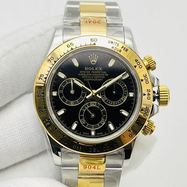 Replica Rolex Watch 5A Quality 7750 Timing Movement 904L Steel 1：1 40mm Noob Factory Daytona Watch