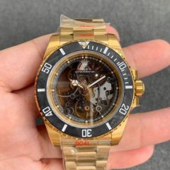 Replica Rolex 5A Quality 3130 Movement Hollowed Out Design 1：1 40mm Noob Factory Submariner Watch