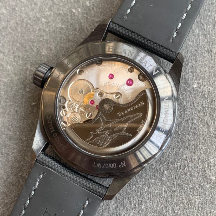 Replica Blancpain 5A Quality A1151 Movement Ceramic Case 1：1 43mm GF Fifty Fathoms Watch