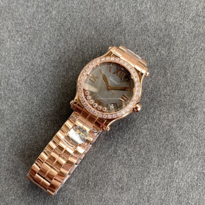 Replica Chopard Watch 5A Quality ETA 2892 Movement Stainless Steel 1：1 36mm Lady Happy Diamond Watch