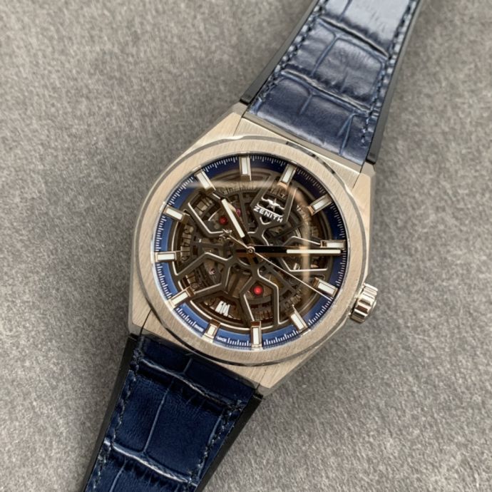 Replica Zenith 5A Quality Clone Movement Hollowed Out Design 1：1 41mm DEFY Glassic Watch