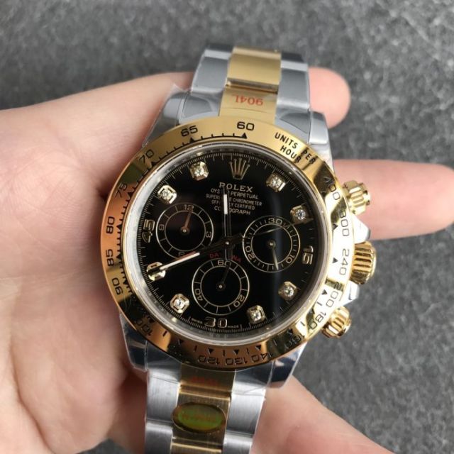 Replica Rolex Watch 5A Quality 7750 Timing Movement 904L Steel 1：1 40mm Noob Factory Daytona Watch