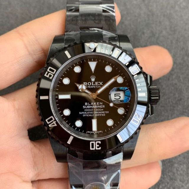Replica Rolex 5A Quality ETA 2836 Movement 904L Steel 1：1 40mm Blaken Noob Factory Submariner Watch