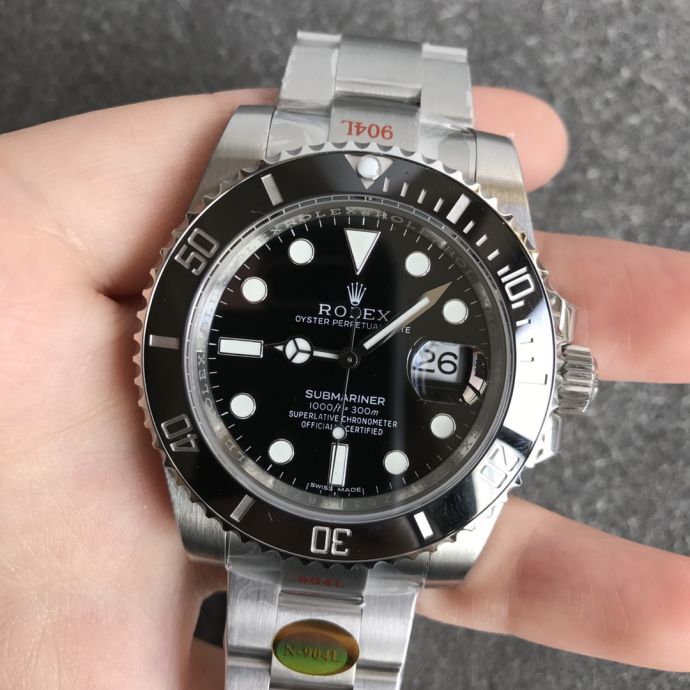 Replica Rolex 5A Quality 3135 Movement 904L Steel 1：1 40mm Noob Factory Submariner Watch