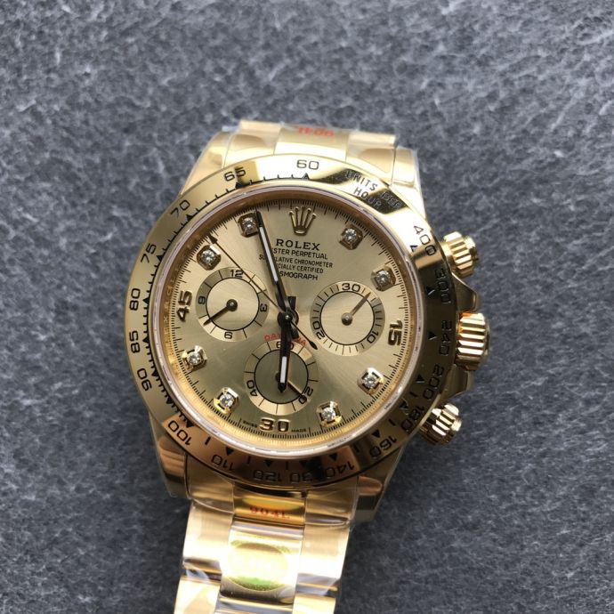 Replica Rolex Watch 5A Quality 7750 Timing Movement 904L Steel 1：1 40mm Noob Factory Daytona Watch