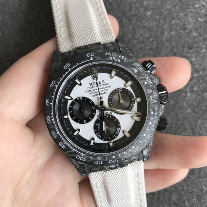 Replica Rolex 5A Quality 7750 Timing Function Movement Carbon Case 1：1 40mm Noob Factory Daytona Watch