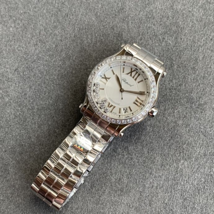Replica Chopard Watch 5A Quality ETA 2892 Movement Stainless Steel 1：1 36mm Lady Happy Diamond Watch