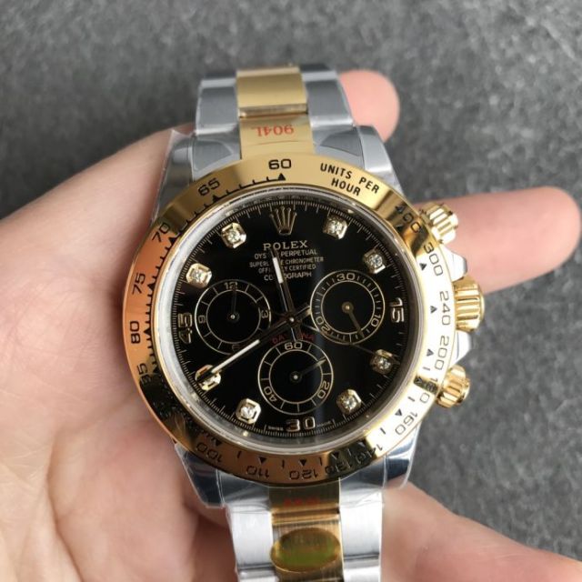 Replica Rolex Watch 5A Quality 7750 Timing Movement 904L Steel 1：1 40mm Noob Factory Daytona Watch