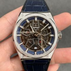Replica Zenith 5A Quality Clone Movement Hollowed Out Design 1：1 41mm DEFY Glassic Watch