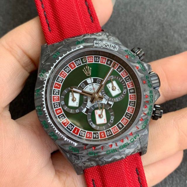 Replica Rolex 5A Quality 7750 Timing Function Movement Carbon Case 1：1 40mm Noob Factory Daytona Watch
