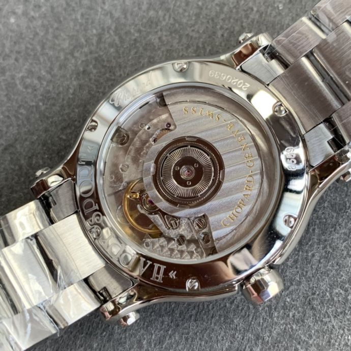 Replica Chopard Watch 5A Quality ETA 2892 Movement Stainless Steel 1：1 36mm Lady Happy Diamond Watch
