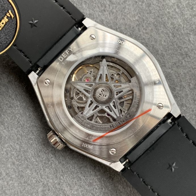 Replica Zenith 5A Quality Clone Movement Hollowed Out Design 1：1 41mm DEFY Glassic Watch