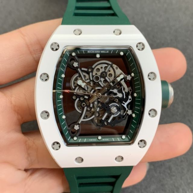 Replica Richard Miller 5A Quality Clone Movement Ceramic Case Skeleton 1：1 42*50mm Noob Factory RM035 Watch