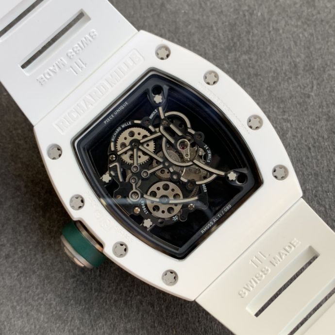 Replica Richard Miller 5A Quality Clone Movement Ceramic Case Skeleton 1：1 42*50mm Noob Factory RM035 Watch
