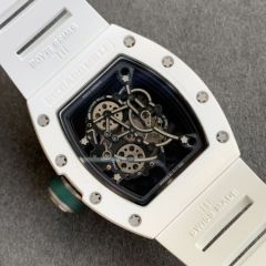 Replica Richard Miller 5A Quality Clone Movement Ceramic Case Skeleton 1：1 42*50mm Noob Factory RM035 Watch