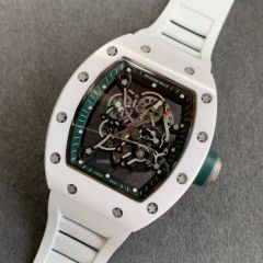 Replica Richard Miller 5A Quality Clone Movement Ceramic Case Skeleton 1：1 42*50mm Noob Factory RM035 Watch