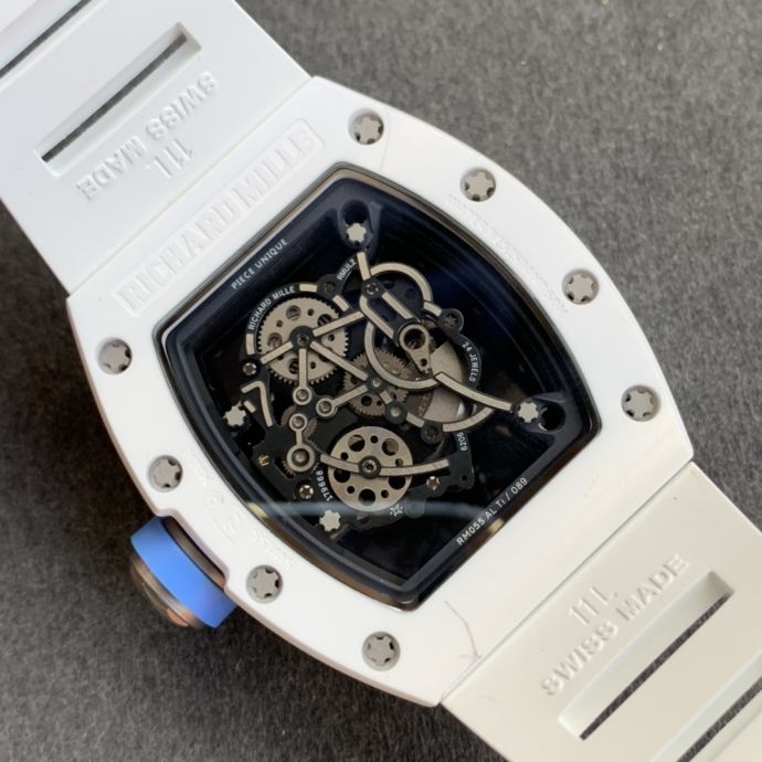 Replica Richard Miller 5A Quality Clone Movement Ceramic Case Skeleton 1：1 42*50mm Noob Factory RM035 Watch