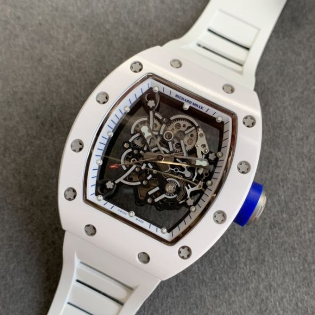Replica Richard Miller 5A Quality Clone Movement Ceramic Case Skeleton 1：1 42*50mm Noob Factory RM035 Watch