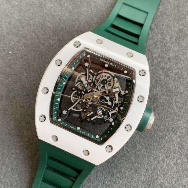 Replica Richard Miller 5A Quality Clone Movement Ceramic Case Skeleton 1：1 42*50mm Noob Factory RM035 Watch