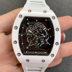 Replica Richard Miller 5A Quality Clone Movement Ceramic Case Skeleton 1：1 42*50mm Noob Factory RM035 Watch