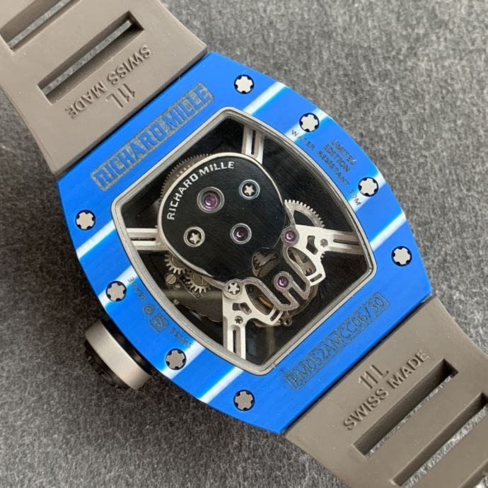 Replica Richard Miller 5A Quality True Tourbillon Movement 1：1 42*50mm Ceramic Case Skeleton KV Factory RM052 Watch