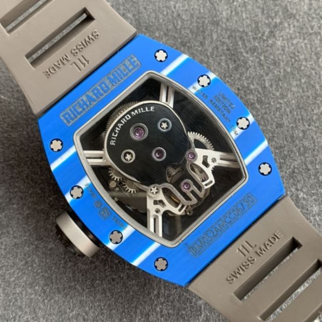 Replica Richard Miller 5A Quality True Tourbillon Movement 1：1 42*50mm Ceramic Case Skeleton KV Factory RM052 Watch