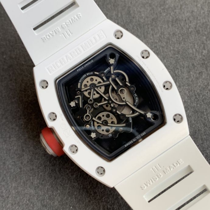 Replica Richard Miller 5A Quality Clone Movement Ceramic Case Skeleton 1：1 42*50mm Noob Factory RM035 Watch