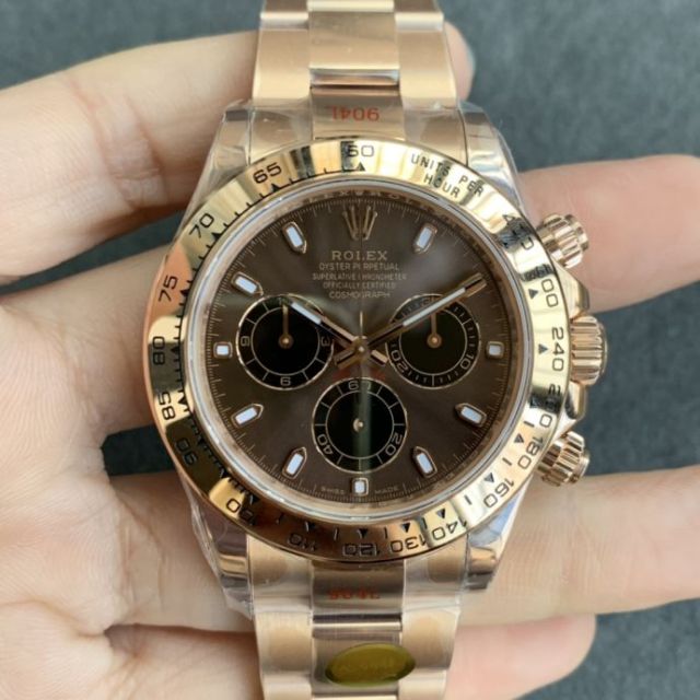 Replica Rolex Watch 5A Quality 7750 Timing Movement 904L Steel 1：1 40mm Noob Factory Daytona Watch