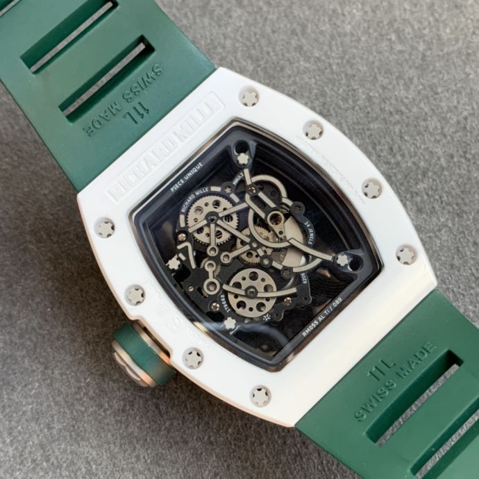 Replica Richard Miller 5A Quality Clone Movement Ceramic Case Skeleton 1：1 42*50mm Noob Factory RM035 Watch