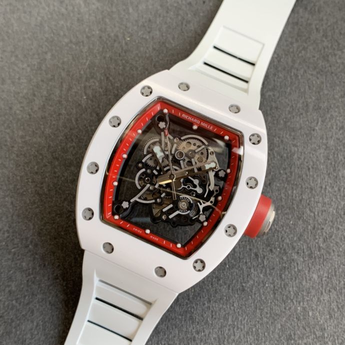 Replica Richard Miller 5A Quality Clone Movement Ceramic Case Skeleton 1：1 42*50mm Noob Factory RM035 Watch