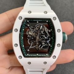 Replica Richard Miller 5A Quality Clone Movement Ceramic Case Skeleton 1：1 42*50mm Noob Factory RM035 Watch