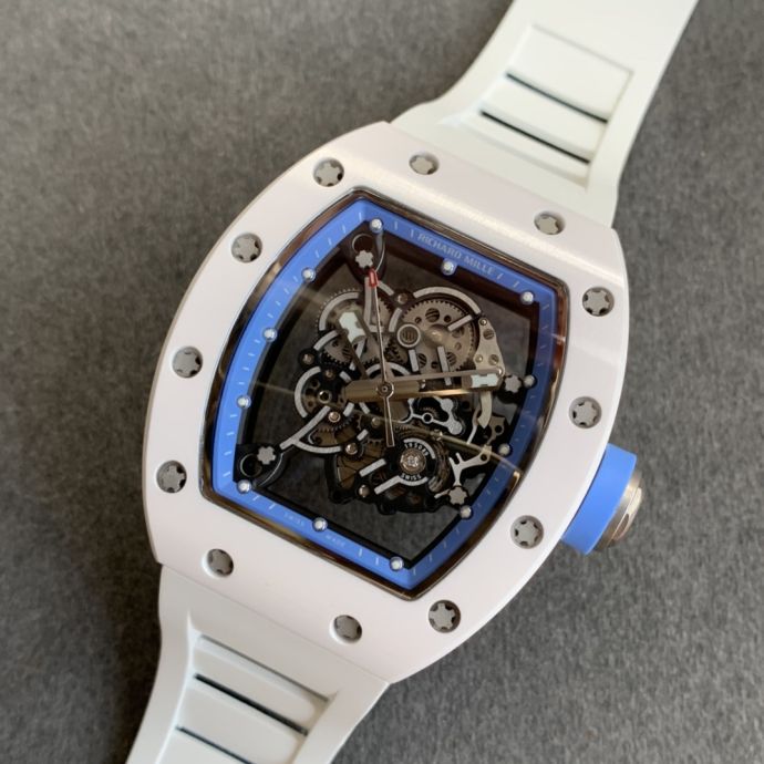 Replica Richard Miller 5A Quality Clone Movement Ceramic Case Skeleton 1：1 42*50mm Noob Factory RM035 Watch