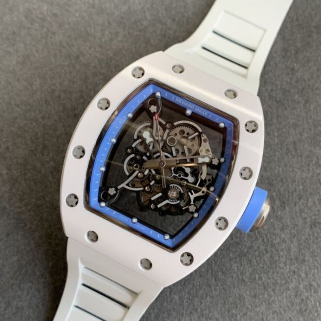 Replica Richard Miller 5A Quality Clone Movement Ceramic Case Skeleton 1：1 42*50mm Noob Factory RM035 Watch