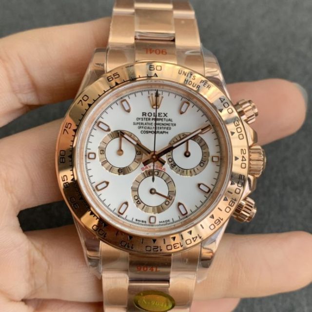 Replica Rolex Watch 5A Quality 7750 Timing Movement 904L Steel 1：1 40mm Noob Factory Daytona Watch