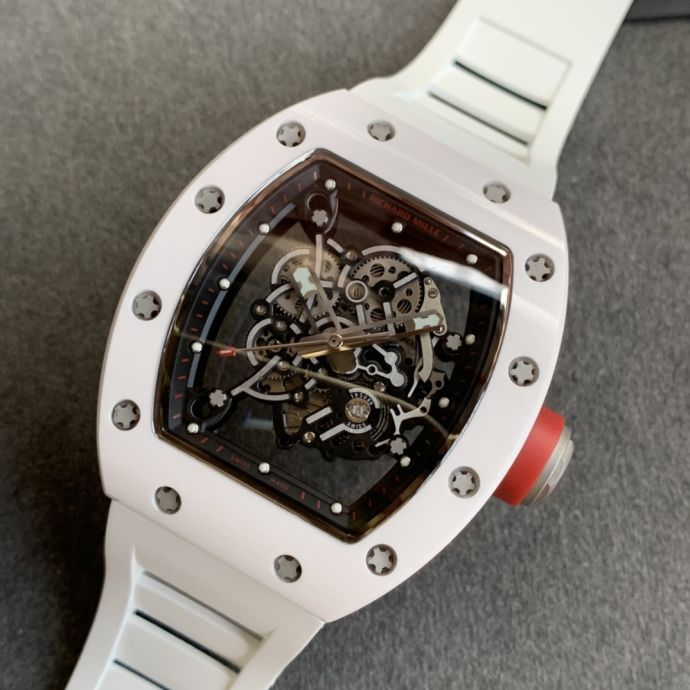 Replica Richard Miller 5A Quality Clone Movement Ceramic Case Skeleton 1：1 42*50mm Noob Factory RM035 Watch