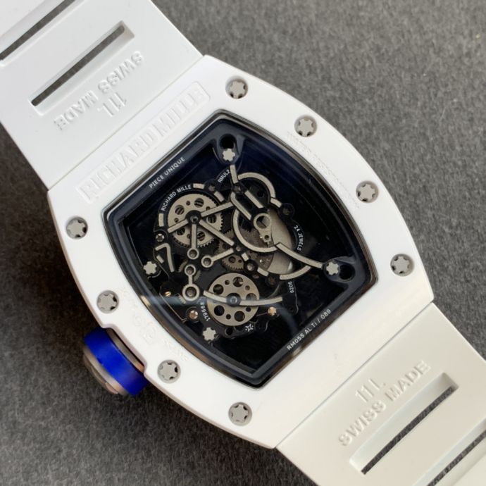 Replica Richard Miller 5A Quality Clone Movement Ceramic Case Skeleton 1：1 42*50mm Noob Factory RM035 Watch