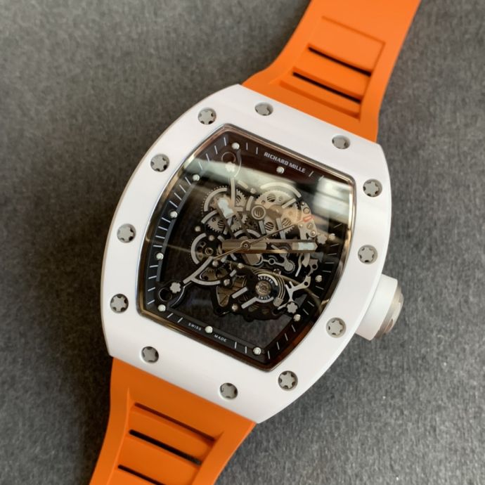 Replica Richard Miller 5A Quality Clone Movement Ceramic Case Skeleton 1：1 42*50mm Noob Factory RM035 Watch