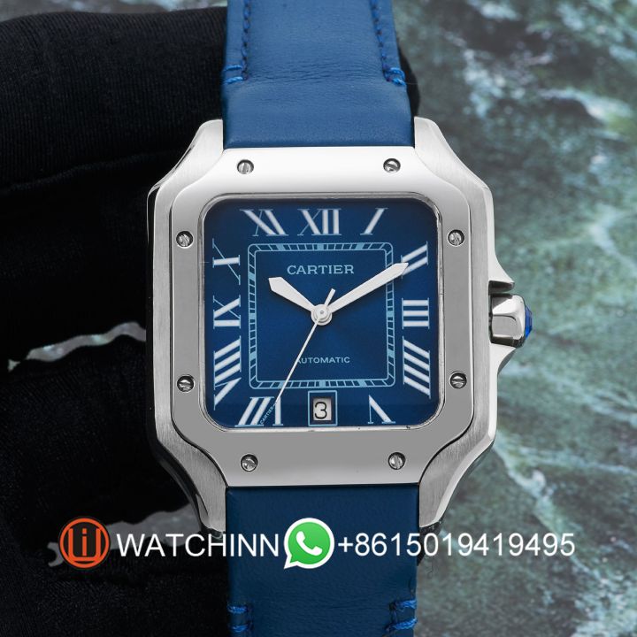 Replica Cartier Watch 3A Quality 2813 Movement 316L Steel 40mm AAA Factory Santos Watch